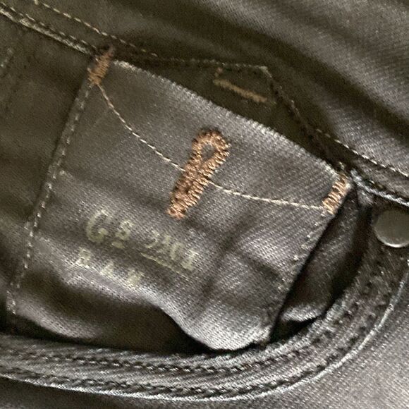 EUC G Star raw black coated jeans size 26 /32 - Picture 5 of 10